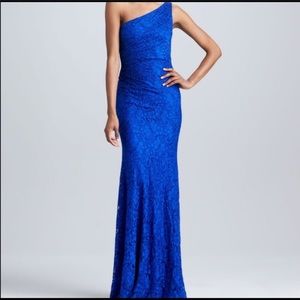 David Meister One shoulder Gown